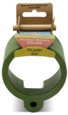 Walter Harrisons Erdnussbutter-Futterstation für Vögel, Größe S, Außenbereich, Grün, PET_FEEDER, 470892031
