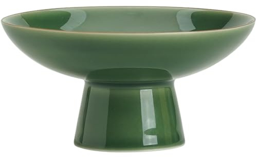 Tofficu Assiette En CéRamique 4.76 Pouces Assiette De Fruits Et Collations Verte Polyvalente Pour Dessert Thé Maison FêTes Et Restaurants ÉLéGante