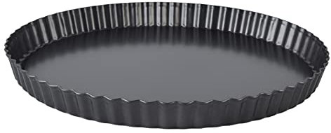 ANKROYU Pie Pan with Removable Bottom Nonstick Pie Pan Quiche Pan Round Quiche Tart Pan Metal Pie Pan Baking Pan Chrysanthemum Pie and Cake Mould Pizza Pan(11 Inch)