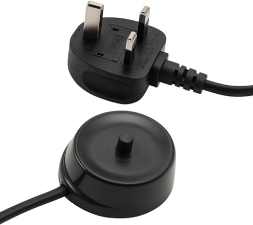 Replacement for Philips Sonicare Toothbrush Charger Base, Philips Sonicare Charger UK for Model HX6100 HX3000 HX6000 HX8000 HX9000 R 3100 4100 4300 5100 5300 6100 6500 Black