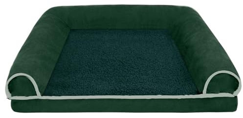 Hundesofa Haustierbett Bequem Luxus mit Hoher Rand Haustiersofa,wärmend,atmungsaktiv Plüsch Wärmematte rutschfeste Unterseite waschbar weiches und warmes Katzenhaus für klein Katzen und Hunde