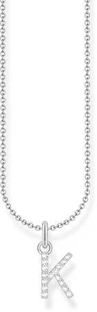 THOMAS SABO Halskette Buchstabe 925 Sterling Silber mit Zirkonia KE2240 - KE2265
