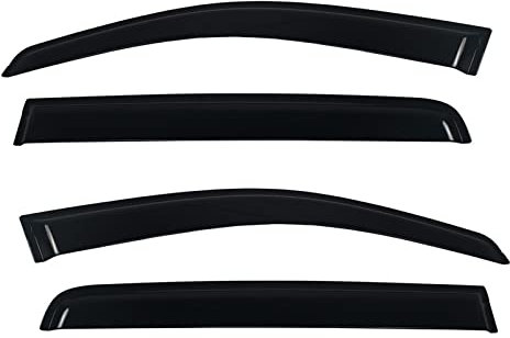 Auto Windabweiser 4 STÜCKE Für Ford Für Ranger 2012-2022 T6 T7 T8 Auto Außentür Visier Sonne Regenschutz Wetterschutz Seitenfenster Deflektor Deflector Regenschutz