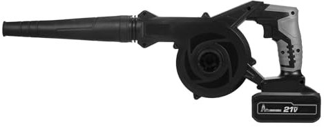 Aspirateur à Feuilles Noir, Souffleur de Feuilles sans Fil, Aspirateur de Jardin (Prise UE et 2 Batteries)