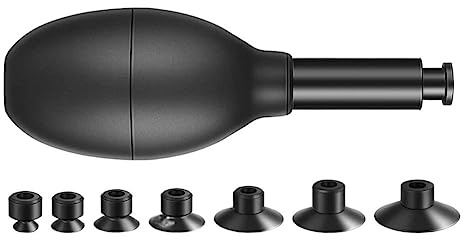 Asyduey Linsensauger, Starker Sauger, Linsenzieher-Set, mit 7 Austauschbaren Saugnäpfen, Starker Sauger, Manueller Vakuum-Saugstift, Linsenzieher