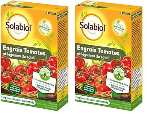 SOLABIOL Engrais Tomates et Légumes Fruits - 750g - Utilisable en Agriculture Biologique SOTOMY750 (Lot de 2)