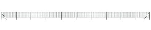 Clôture en acier galvanisé - 0,8 x 25 m - Vert - Brise-vue durable pour jardin, terrasse et terrain - Montage facile - Résistant aux intempéries