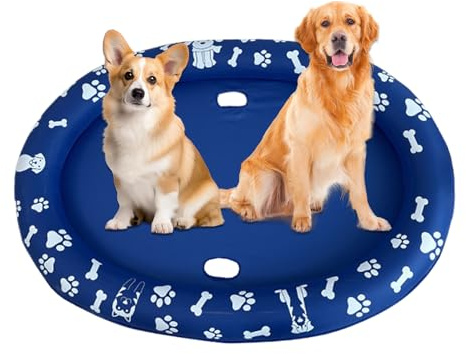 Vasca Per Cani Zattera Galleggiante Gonfiabile Pieghevole Antigraffio Per