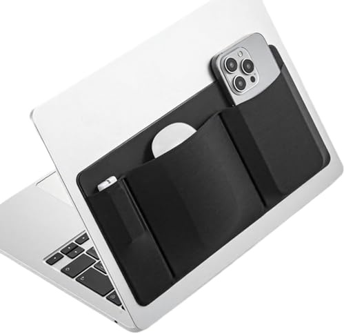 Porta Hard Disk Per Laptop - Supporto Adesivo Per Senza Fili - Borsa 3 Tasche Per Accessori Elettronici Ideale Per Ufficio E Trasporto