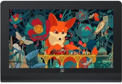 XPPen Artist Ultra 16 OLED 4K Touch Screen Tavoletta Grafica con Schermo 15,6, 2 Penne con 16K livelli di pressione, con mini tastiera