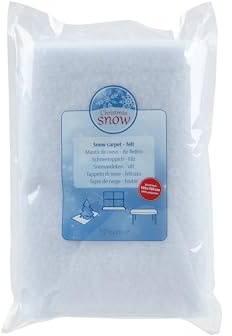Kaemingk Künstliche Schneedecke 100x100 - Kunstschnee Matte - Schneedecke Schneevlies - zum Basteln & Dekorieren - Dekoschnee für die Weihnachtsdeko & Winterdeko - Weiß