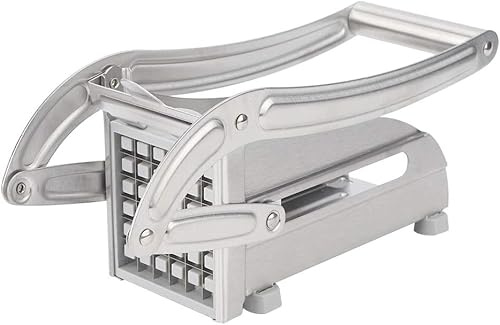 Taglia patate fritte con lame 2 dimensioni Tagliapatate professionale in acciaio inox Affettatrice per verdure