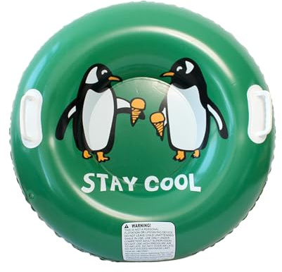 Aufblasbare Schneereifen Mit Griffen 80cm, Erwachsene Schneerutsche Heavy-Duty Luftschlauch Mit Griffen Für Schnee Abenteuer Sport Familien Parks Gärten Schnelle Geschwindigkeit