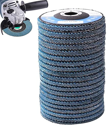 Dischi lamellari professionali | Dischi abrasivi 10 pezzi grana 40/60/80/120 | abrasivi grana 40/60/80/120 Lame Smerigliatrice angolare, alta densità e industriale