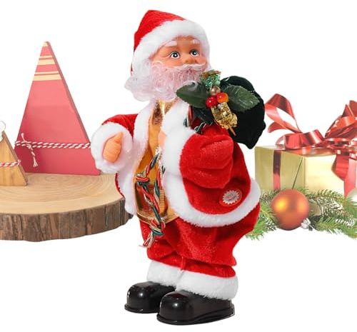 Generisch Tanzender Weihnachtsmann Mit Musik | Elektrische Weihnachtsfigur,Hüfteschwingender Singender Weihnachtsmann | Für Kinder Erwachsene Hausdekoration Kinderzimmer Wohnung Geburtstagsfeier