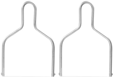 BESPORTBLE 2 Pièces Slicers À Fromage En Acier Inoxydable Coupe-Fromage À Fil Avec Poignée Ergonomique Pour Beurre Gâteau Et Fruits Compactes Et Faciles À Ranger