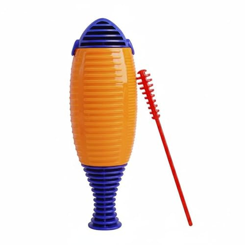 perfeclan Kids Percussion Instrument Frog Guiro Music Toy With Rhythm Tool Sound Effect Maker Handheld Percussion suitable for early learning music classes parent child play