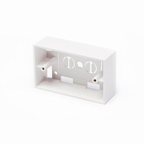 Mach Power Scatole per Placche Modello 503, profondit� 4,8 cm, Colore Bianco, Materiale Plastica (NW-BOX503-WH)