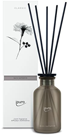 ipuro - sinnlicher ipuro cachemire Raumduft - dezenter Raumerfrischer mit zarter Rose & edlem Zedernholz - eleganter Lufterfrischer in der Wohnung für ein puristisches Dufterlebnis, Mehrfarbig, 240 ml