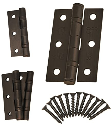 Door Hinge 3 / 76mm Dark Bronze Ball Bearing Washer CE Grade 7 for Fire Door 2 Pair