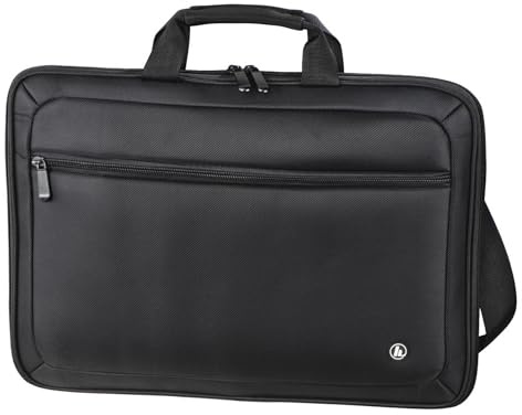 Hama Laptop Tasche bis 15.6 Zoll (Notebook Tasche für Laptop, Tablet, MacBook, Chromebook bis 15,6 Zoll, Umhängetasche als Arbeitstasche oder Schultasche für Herren und Damen) schwarz