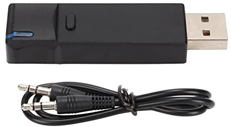 Hoopoocolor Adaptateur Audio USB, BT 5.3 HiFi Haute Vitesse Prise en Charge Double Flux sans Distorsion Plug and Play Transmetteur de Son sans Fil pour PS5 PC Haut Parleur Casque