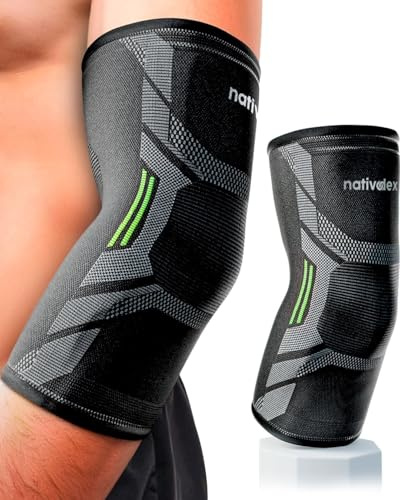 NativoDex Elbow Support Brace for Men & Women – Compression Sleeve for Tendonitis, Epicondylitis, Weightlifting, Golf & Tennis