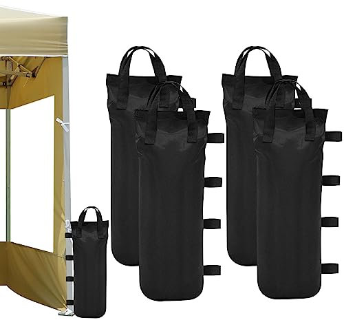 TUZHE Gewichte für Pavillon 4 STK, Pavillon Gewichte Sandsäcke zum Befüllen Beschweren Sandsack Beschwerung aus 800D Oxford