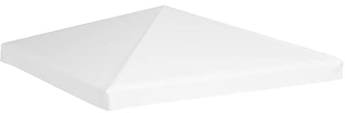 HIGSOSE Pavillondach 270 g/m² 3x3 m Weiß Ersatzdach Pavillon Pavillon Zubehör Pavillondach Wasserdicht Stabil Winterfest Dach für Pavillon Gartenpavillon Abdeckung