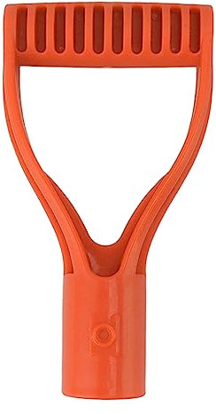 Manico a Pala in Plastica con Impugnatura a D, Manico Per Pala da Neve con Diametro Interno di 32 Mm, Manico di Ricambio Per Pala da Neve in Plastica Accessori da Giardino Per Strumento (arancia)