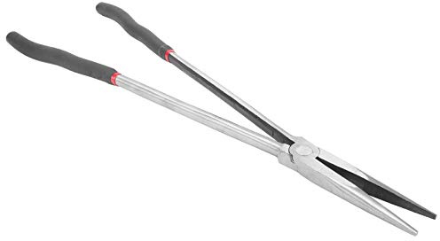 Generic Long Nose Pliers, 400mm/16in, Anti-Slip Grainy Surface, Tool Steel + Plastic, Precision Gripping, Manipulating, Reaching