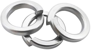Fajoeda 50 Pezzi Rondella a Molla M6 A2 V2A, in Acciaio Inox Serratura a Molla Piatta e Molla 6 mm, Forma B, Secondo DIN 127