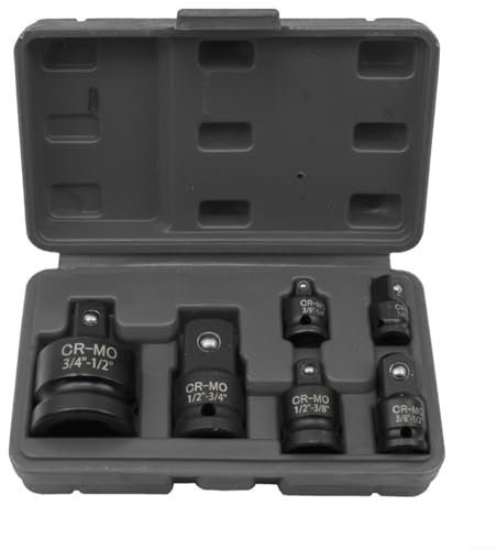 EpheyFIF Steckdosenadapter, Viereck-Bogen-Vierkantkopf-Design, 6-teiliges Set von Luftumwandlungskopf (schwarz)