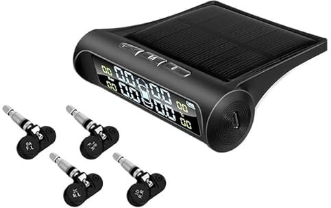 SQIANKUN ReifendruckprüFer Auto Reifendruck Alarm Monitor System Auto Sicherheit Alarm Systeme Reifen Druck Temperatur Warnung Werkzeuge Reifendruckkontrollsystem(Built-in Sensor)