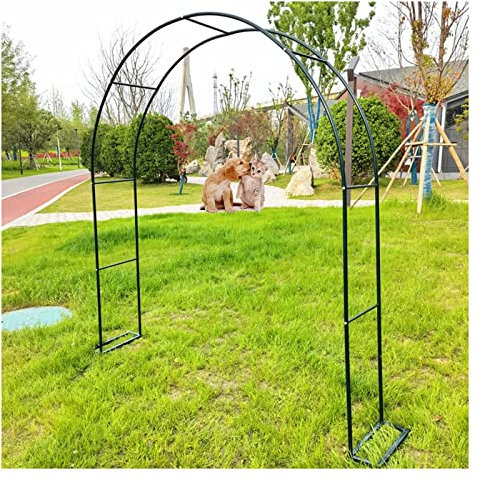 Pérgola de jardín de metal con enrejado resistente a la intemperie para plantas trepadoras, ideal para decoración de arco de jardín de boda y fiestas nupciales