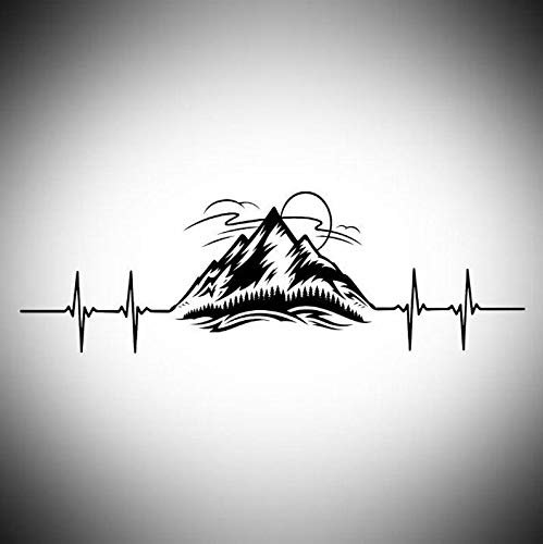 Rakelfix Herzschlag Berge Alpen Alpin Bergsteigen wandern Aufkleber Größe/Farbe ANPASSBAR Sticker Autoaufkleber Decal