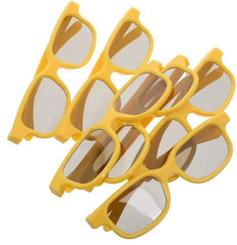 Vaguelly 6stücke Brillen Aus Kunststoff Für Leichte Eyewear Für Filme Pc-Spiele Und Partys Realistisches Für Unvergessliche Kinoabende