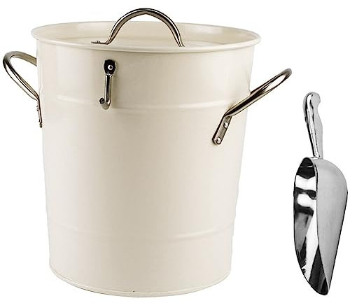Kdouehg Disco Ice Bucket Large Capacity Iron Refective Champagne Buckets Iron Disco Ball Wine Bucket Iron