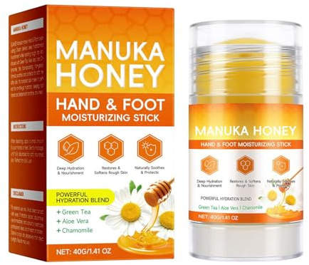 Honey Foot Cream For D-ry Hands & Feet - Cracked Heel Repair Cream - Hand & Heel Balm - Repair Balm Stick Moisturizing Stick For Peeling Overnight Pedicure Travel 40g