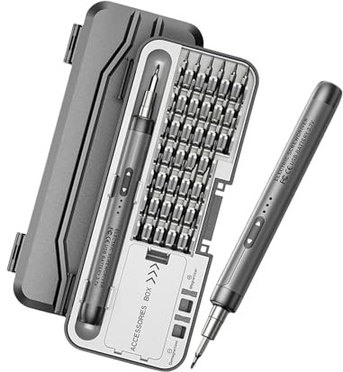 46 in 1 Set di cacciaviti elettrici con punte Kit di cacciaviti di potenza ricaricabile per occhiali da telefono Set elettrico orologio