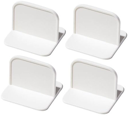 Hohopeti Conector Anticaída para Muebles 4 Piezas con Adhesivo sin Marcas Dispositivo de Seguridad para Bebés Fijación Segura para Cajones Armarios Estanterías y Roperos