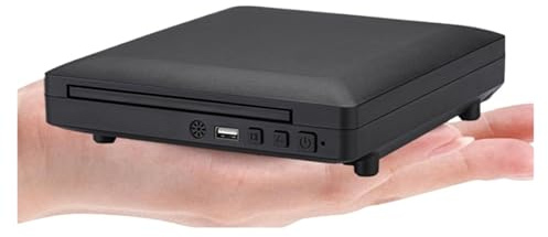 Mini lettore DVD HD e cavo RCA 1080p Lettore CD domestico USB 2.0 integrato Veloce e conveniente