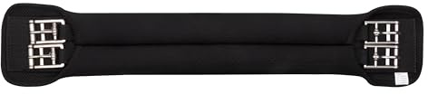 Imperial Riding Dressurgurt IRH Neopren, Sattelgurt mit Federverschlüssen und Einhandverstellung, Schwarz, 50cm