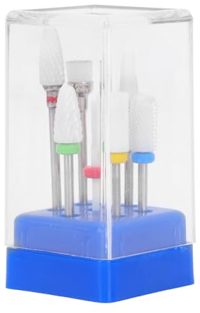 HINTRMENT Kit de Brocas para Uñas de Acero de Tungsteno Accesorios para Limar y Pulir, Herramientas Duraderas para Embellecer y Eliminar Piel Muerta en Manicura