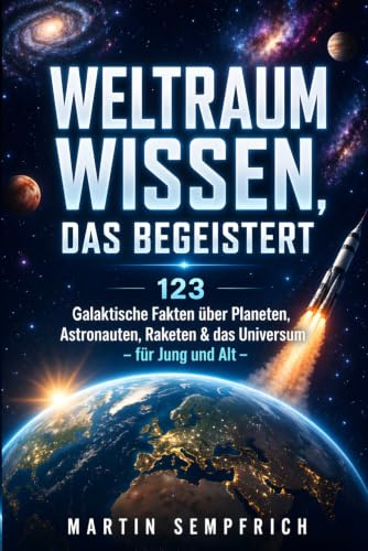 Weltraum-Wissen, das begeistert: 123 galaktische Fakten über Planeten, Astronauten, Raketen & das Universum - für Jung und Alt