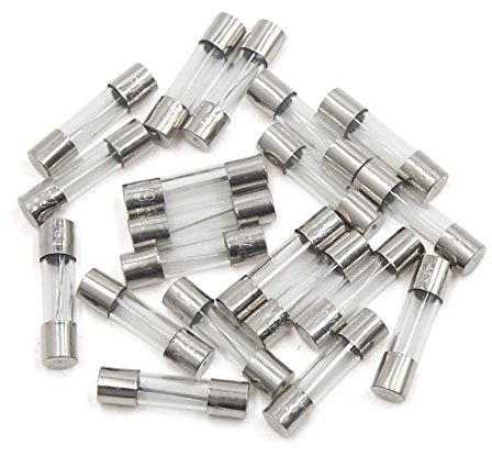 sourcing map 20Pcs 5 x 20mm 15A Car Vehicle Fast Blow Type Glass Tube Fuse