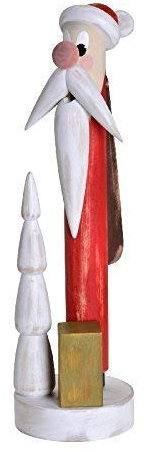 Rudolphs Schatzkiste Räuchermann Shabby Chic Weihnachtsmann BxTxH= 11x15x39,5cm NEU Rauchen Rauchfigur Rauchmann Räucherfigur Räucherkerze Smoker Kerze Figur Mann Holz Seiffen Erzgebirge Holz Schnee