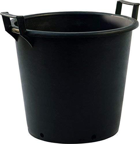 Muddy Hands 60 Litre Heavy Duty Large Plastic Plant Pots with Handles Outdoor Garden Tree Planters Containers (3)