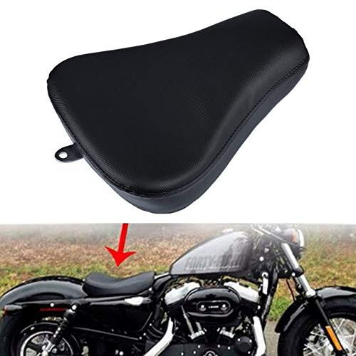 NATGIC Coussin de selle de moto pour Harley Sportster XL1200X 883 48 72 années 07-15 Noir