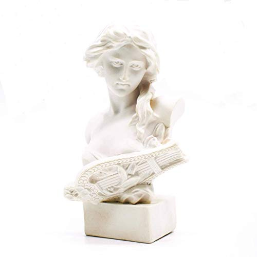 picaru Resin Bust Statue 2.95 Inch Plaster Figurines Mini Home Decoration Sculpture White for Art Hobbyist-Artemis, Home Decoration